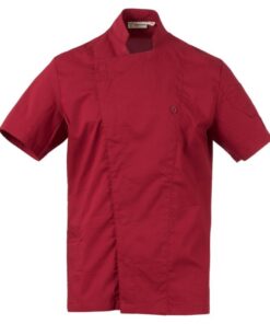 Starlight Mesh Giacca Da Cuoco Manica Corta Payper - 4XL, Bordeaux